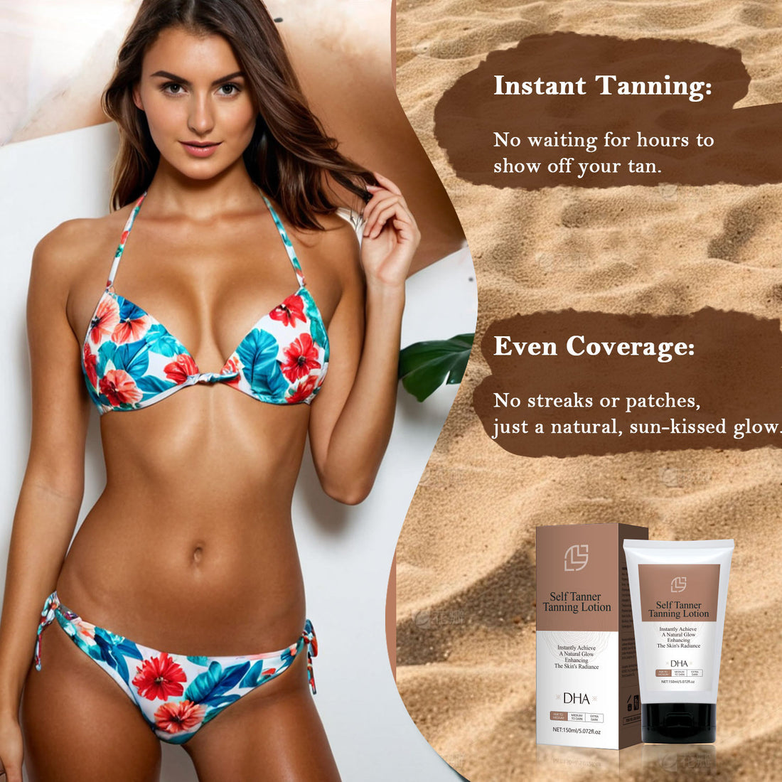 Lotion Corps Noire Hydratante 150ml – Soin Peau Douce & Lumineuse