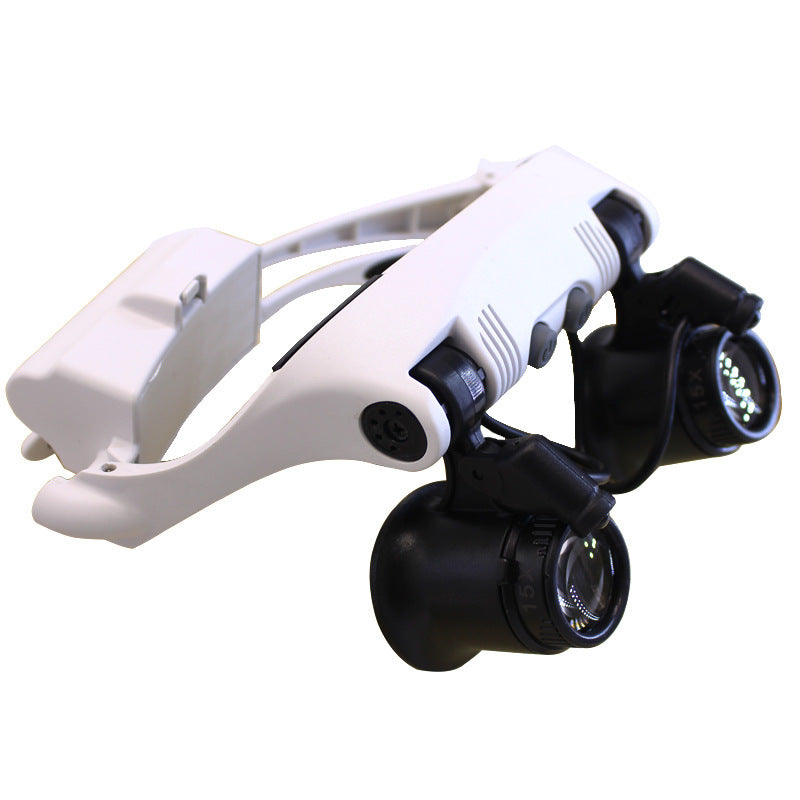 Loupe LED Frontale Grossissante – Casque Lumière pour Travaux de Précision