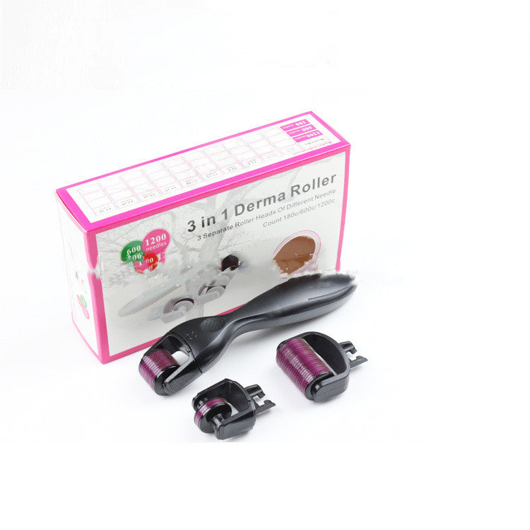 Rouleau Microneedling 3-en-1 – Soin Visage Multifonction Anti-Âge