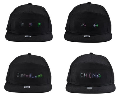 Casquette LED Affichage Couleur – Accessoire Lumineux Tendance