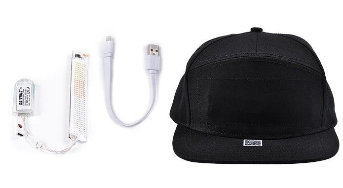Casquette LED Affichage Couleur – Accessoire Lumineux Tendance