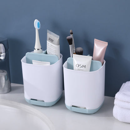 Organisateur Salle de Bain Cosmétiques – Rangement Dentifrice &amp; Accessoires