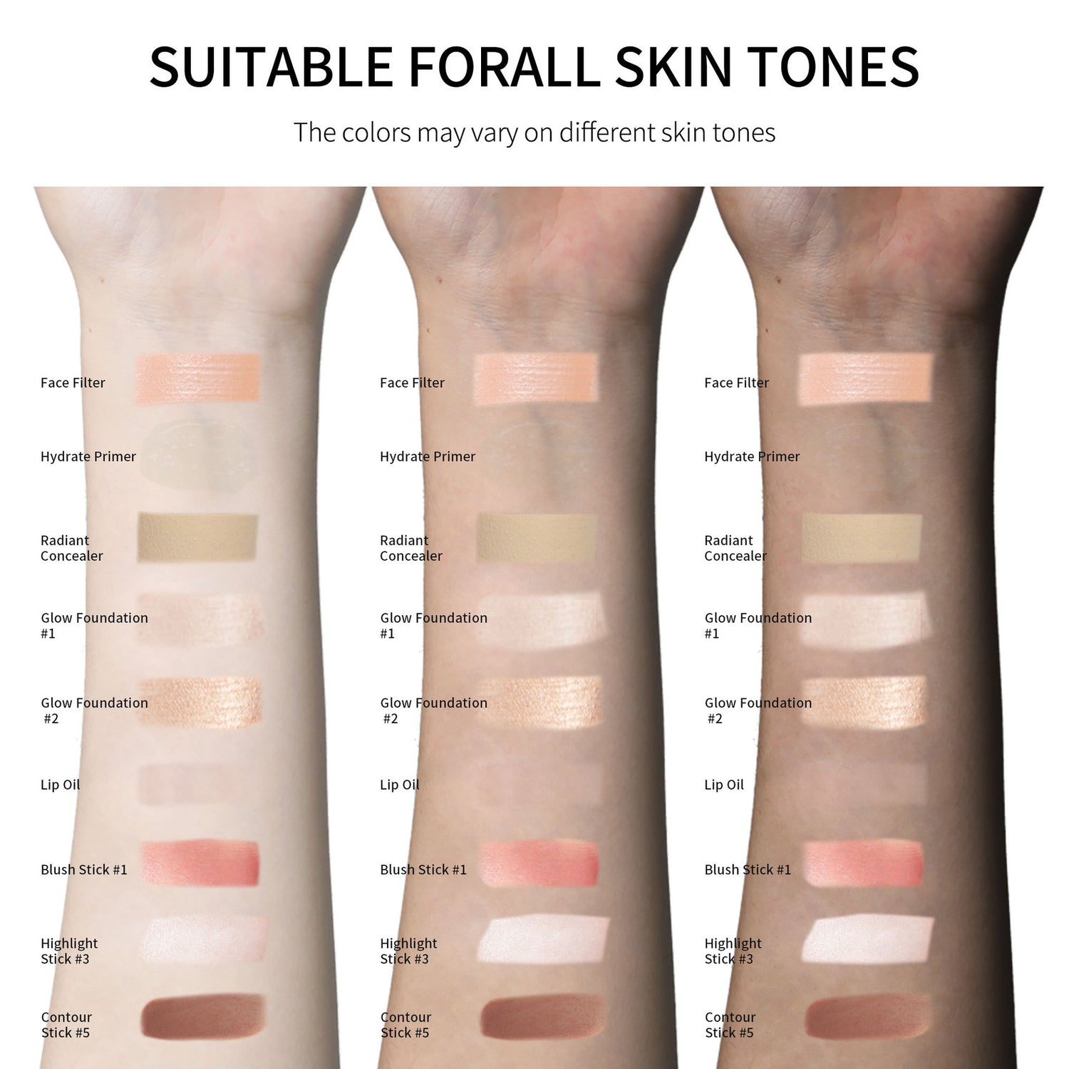 Kit Maquillage Visage Cosmétiques – Set Beauté Complet Teint Parfait