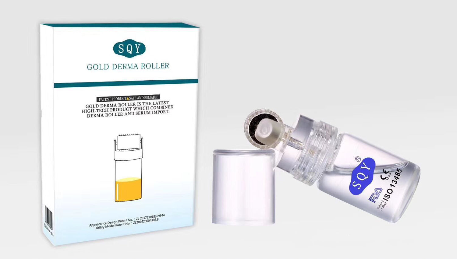 Rouleau Microneedling Or Automatique – Introducteur Beauté Anti-Âge